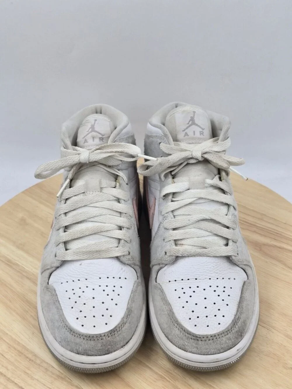 Nike Air Jordan 1 Mid SE Light Iron Ore Athletic Shoes DN4045-001 Women's sz 8.5